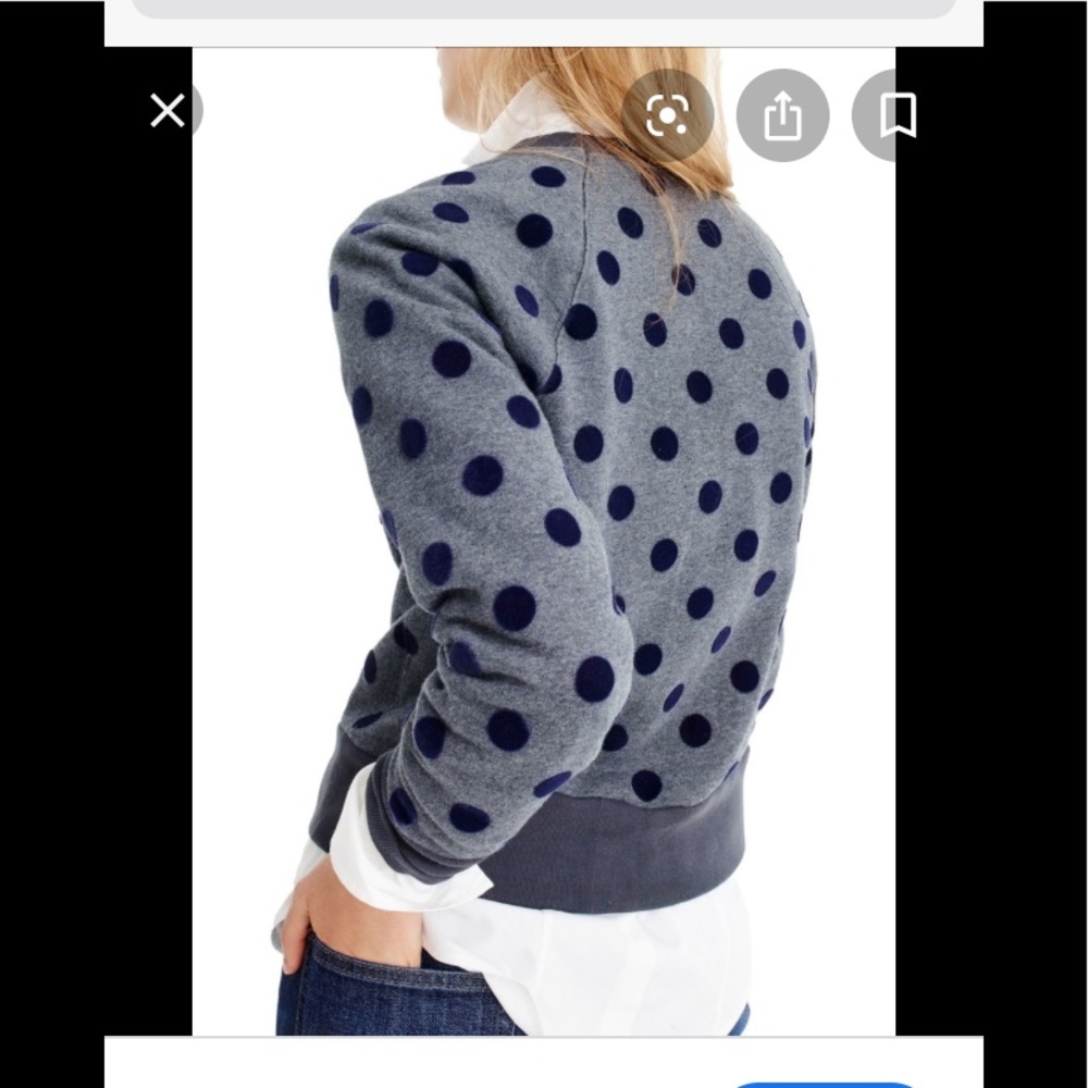 COPY - J.Crew polka dot sweatshirt